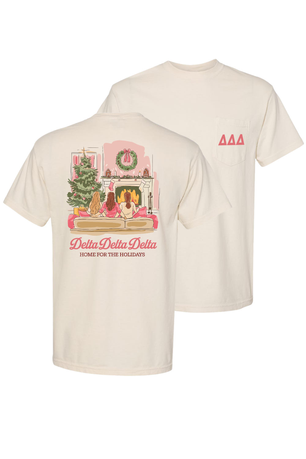 Custom Delta Delta Delta Home For The Holidays