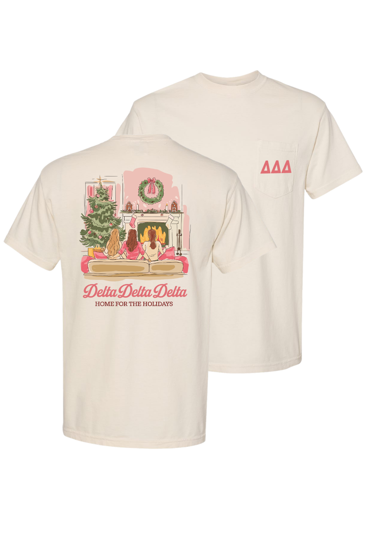 Custom Delta Delta Delta Home For The Holidays