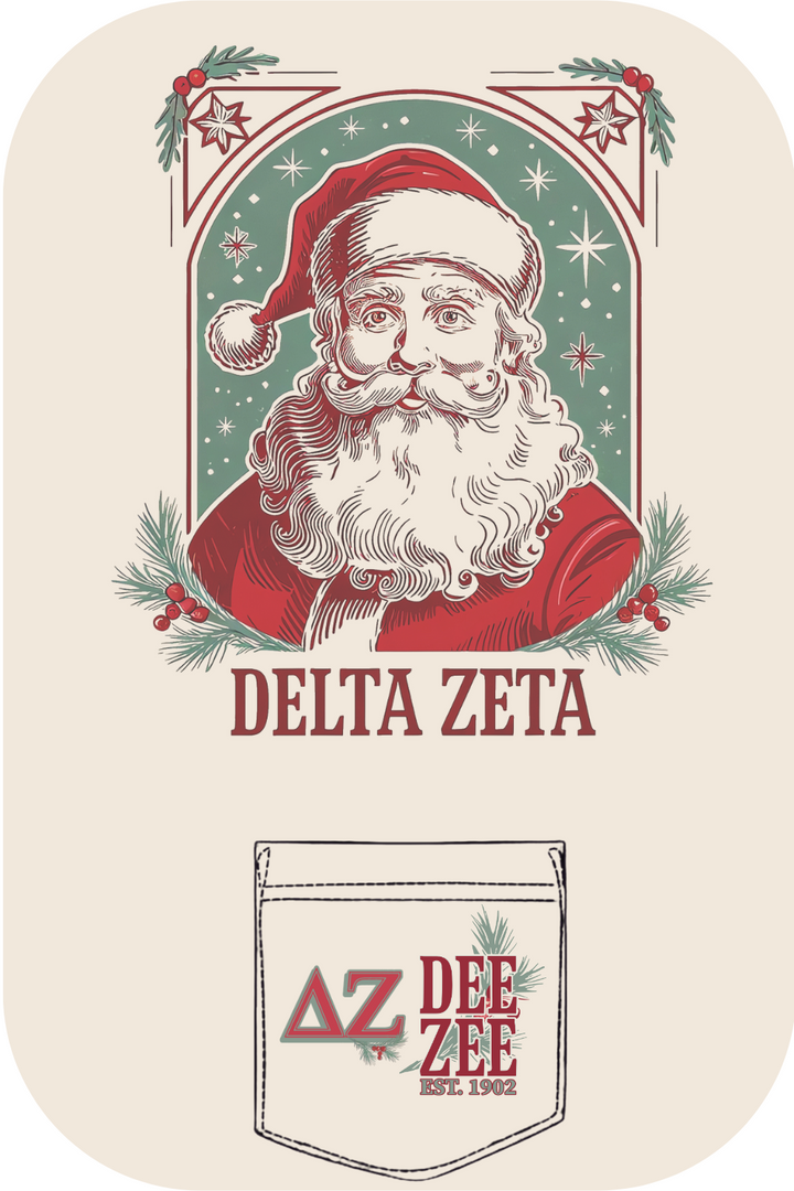 Custom Delta Zeta Santa Claus