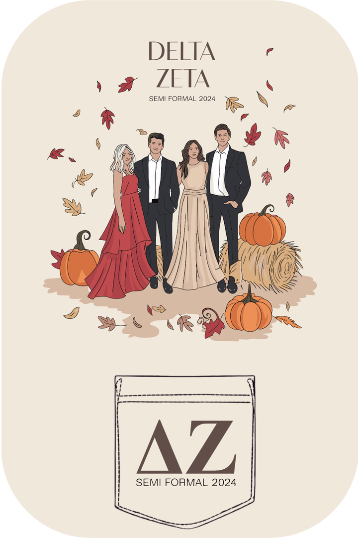 Custom Delta Zeta Semi- Formal