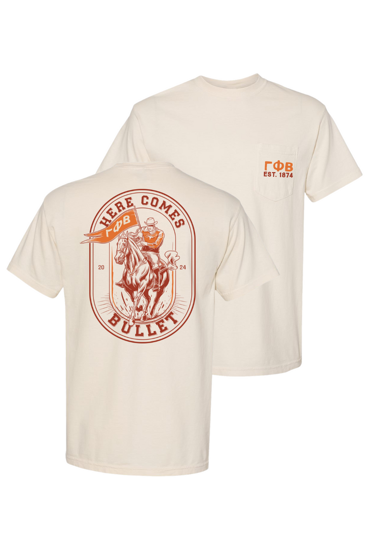 Custom Here Comes Bullet Gamma Phi Beta