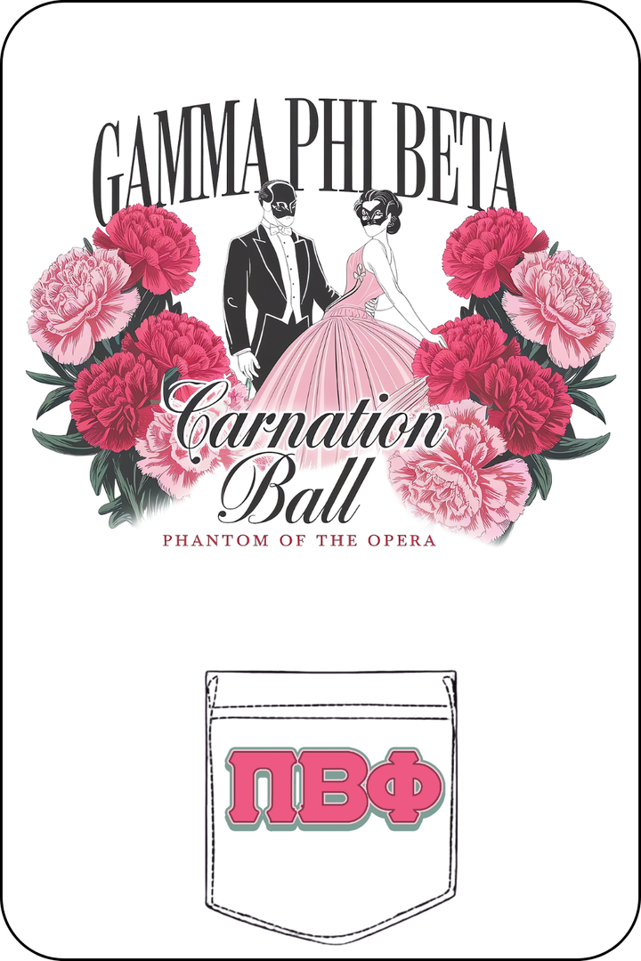 Custom Gamma Phi Beta Carnation Ball