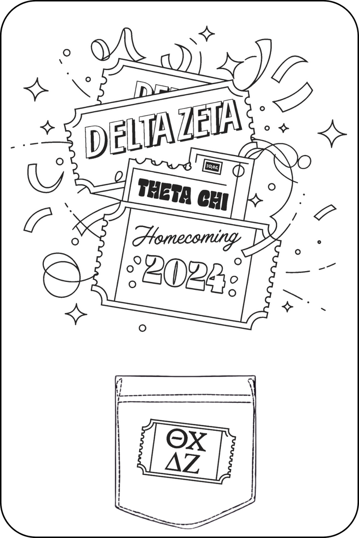 Custom Delta Zeta Theta Chi Homecoming