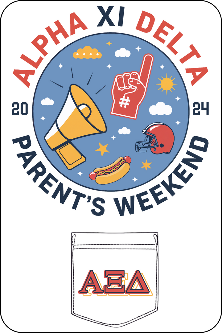 Custom Alpha Xi Delta Parents Weekend