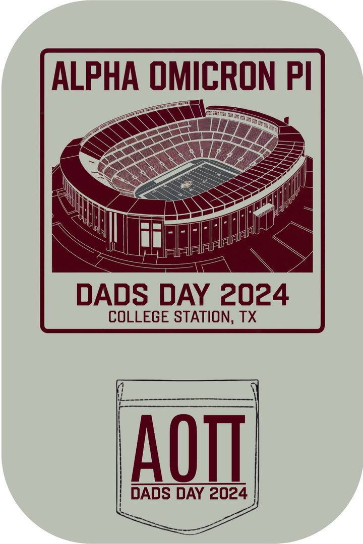 Custom Alpha Omicron Pi Dad's Day