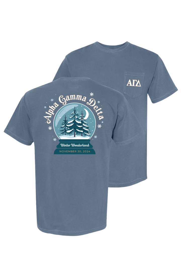 Custom Alpha Gamma Delta Winter Wonderland