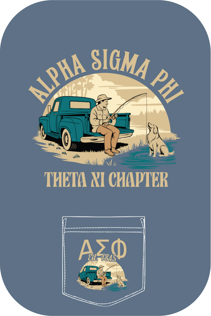 Custom Alpha Sigma Phi Theta Xi Chapter River Side