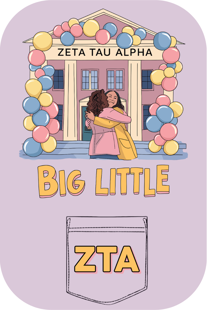 Custom Zeta Tau Alpha Big Little