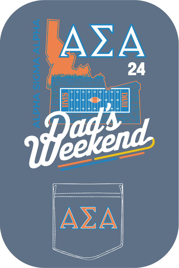 Custom Alpha Sigma Alpha Dad's Weekend