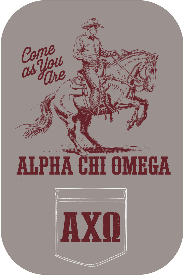 Custom Alpha chi Omega Come As You Are