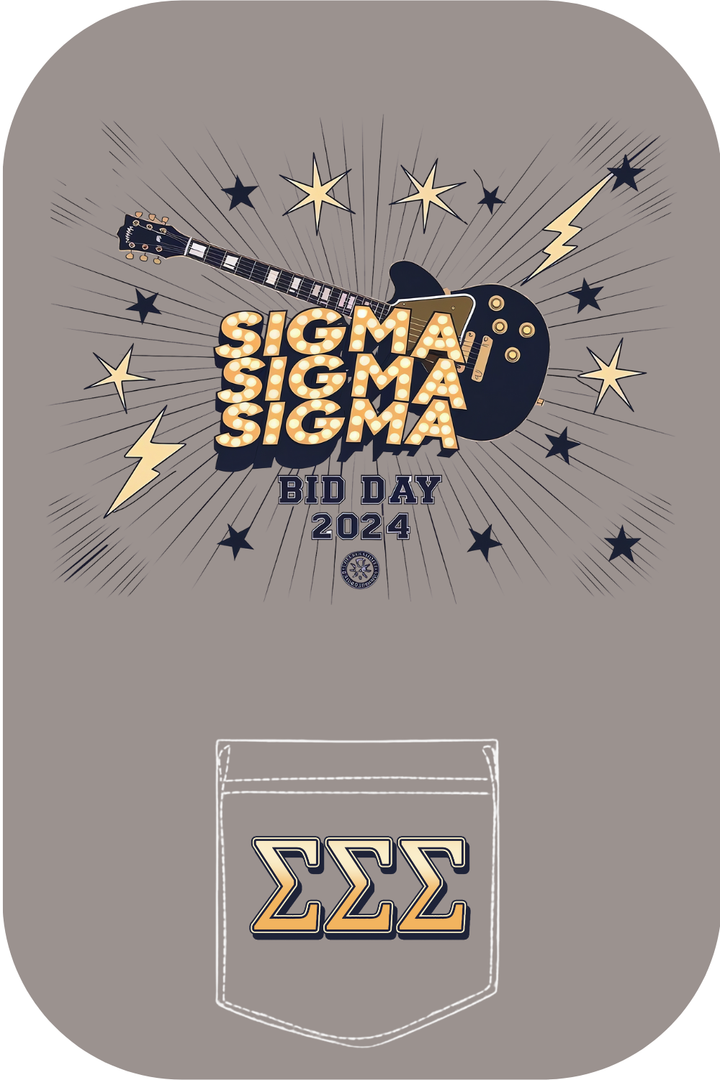 Custom Sigma Sigma Sigma Bid Day