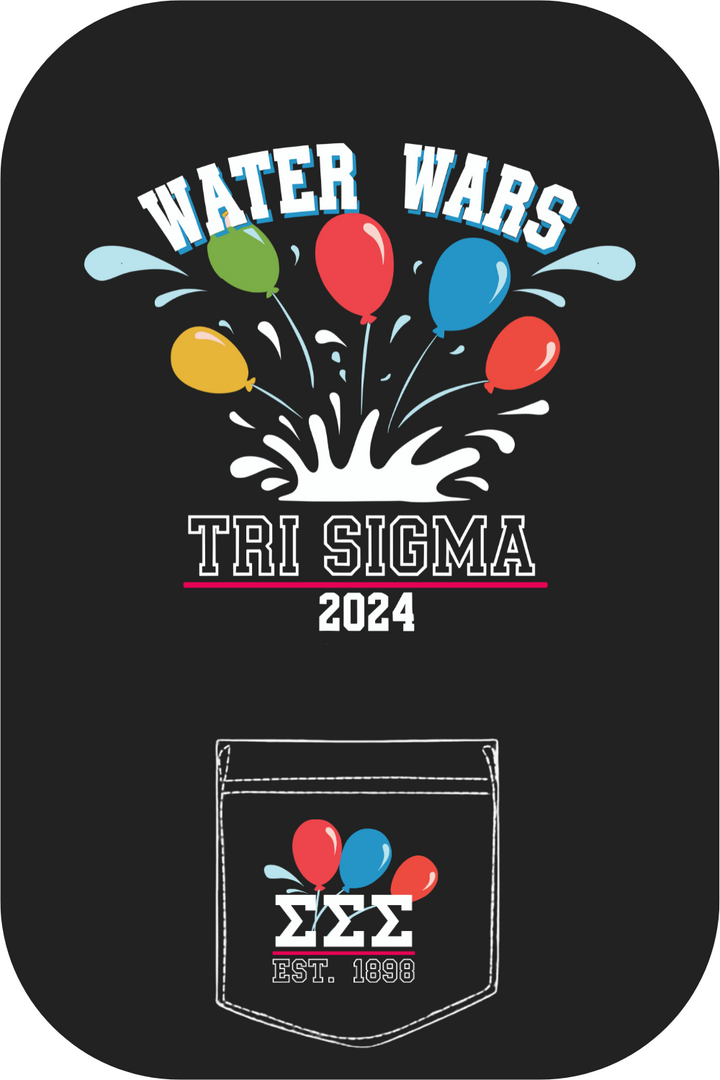 Custom Water Wars Tri Sigma