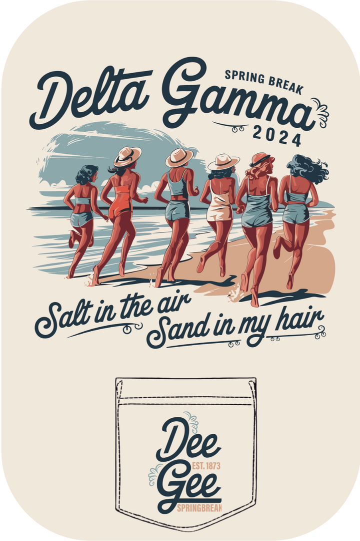 Custom Spring Break Delta Gamma Beach