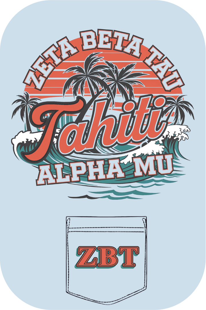 Custom Zeta Beta Tau Tahiti Alpha Mu