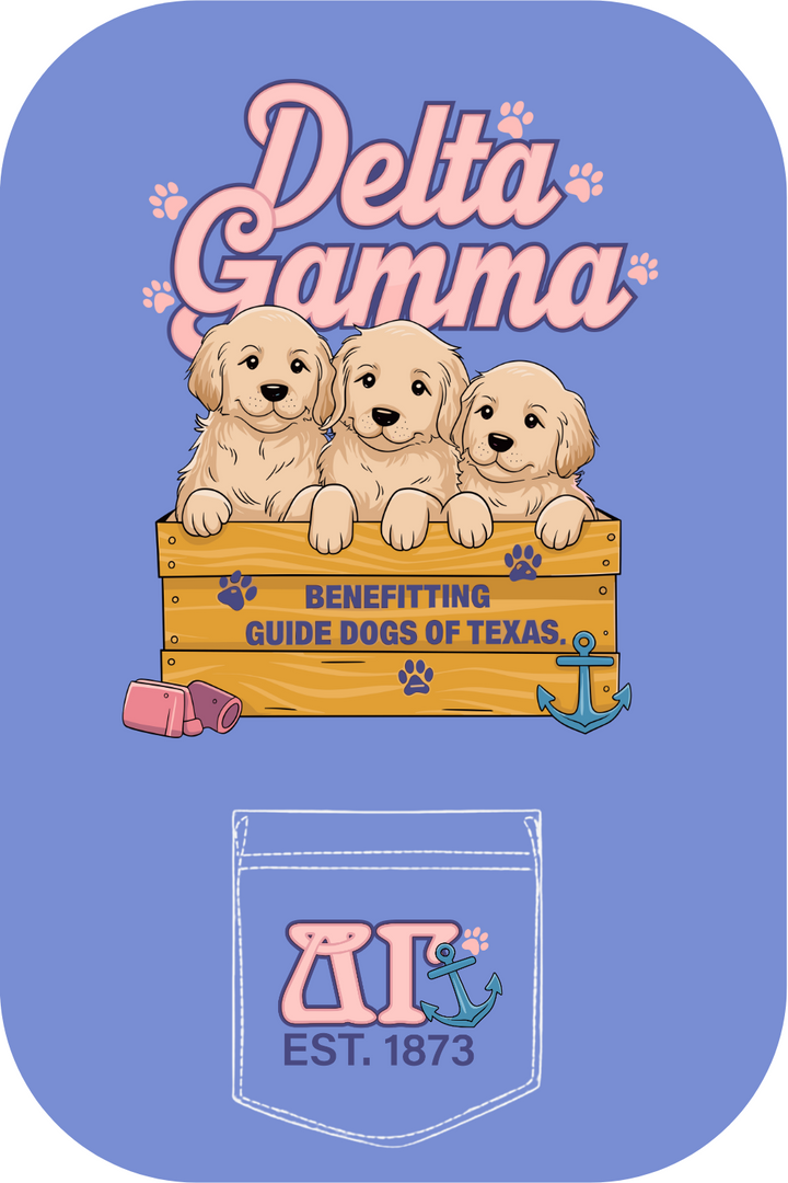 Custom Delta Gamma Benefitting Guide Dogs