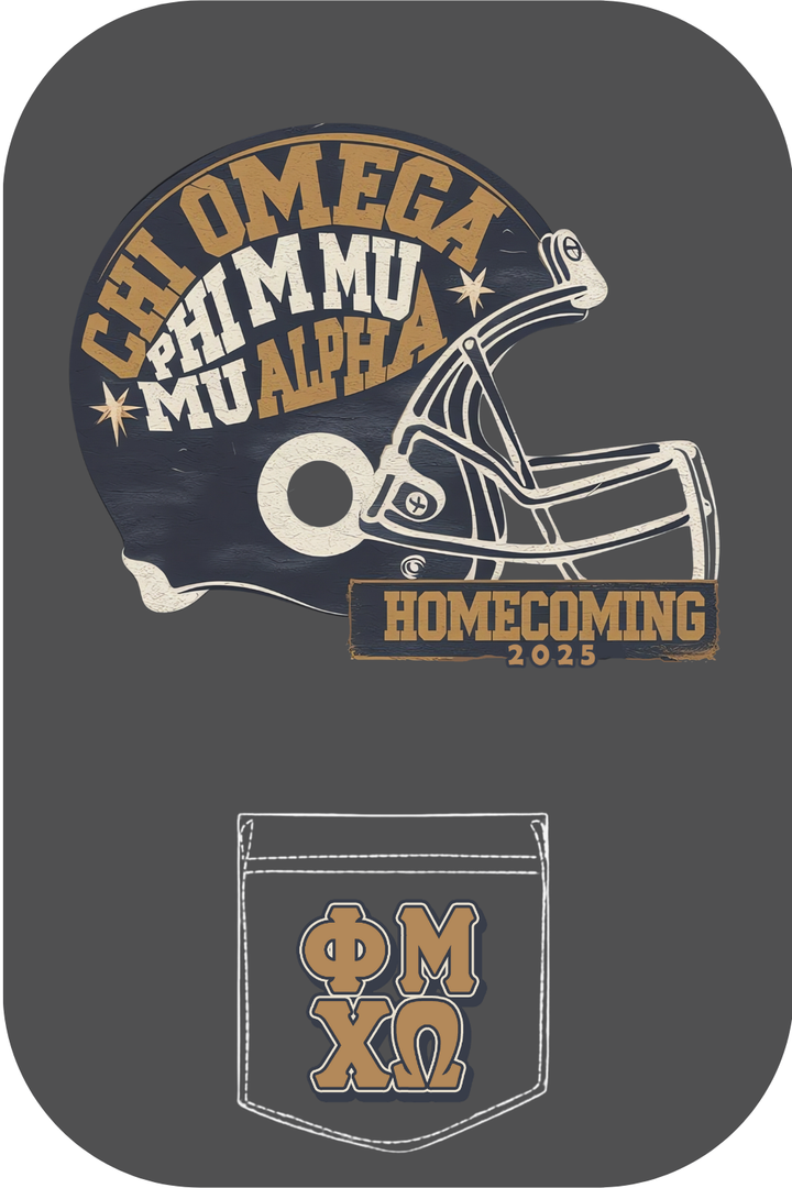Custom Chi Omega Phi Mu Mu Alpha Homecoming