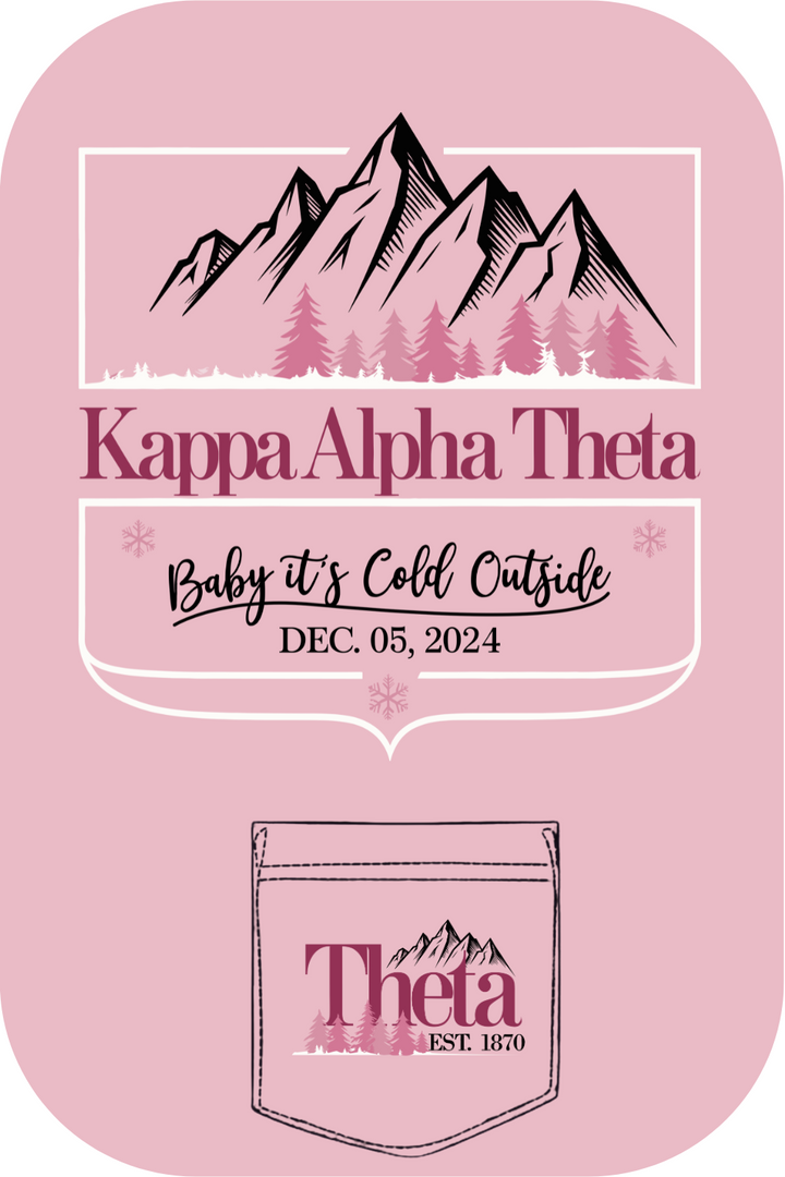 Custom Kappa Alpha Theta Baby It's Cold Outside