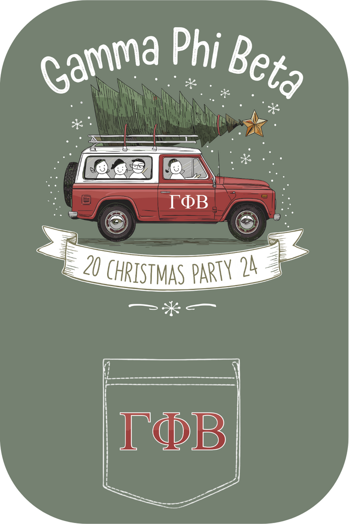 Custom Gamma Phi Beta Christmas Party