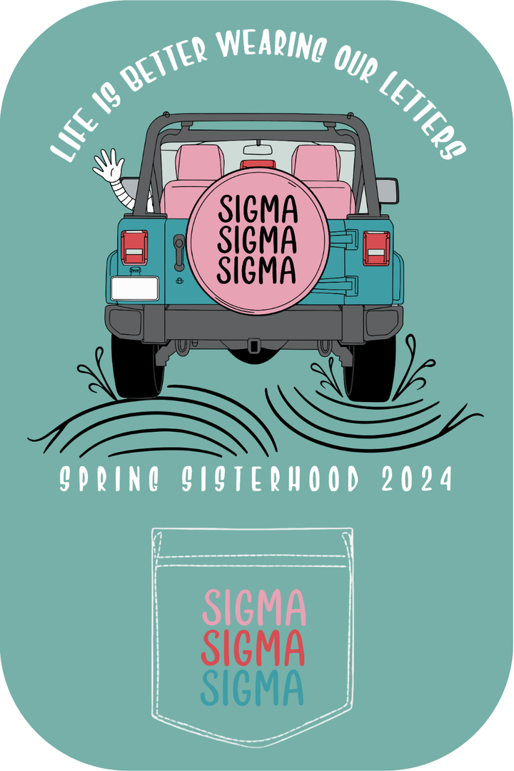Custom Spring Sisterhood Sigma Sigma Sigma