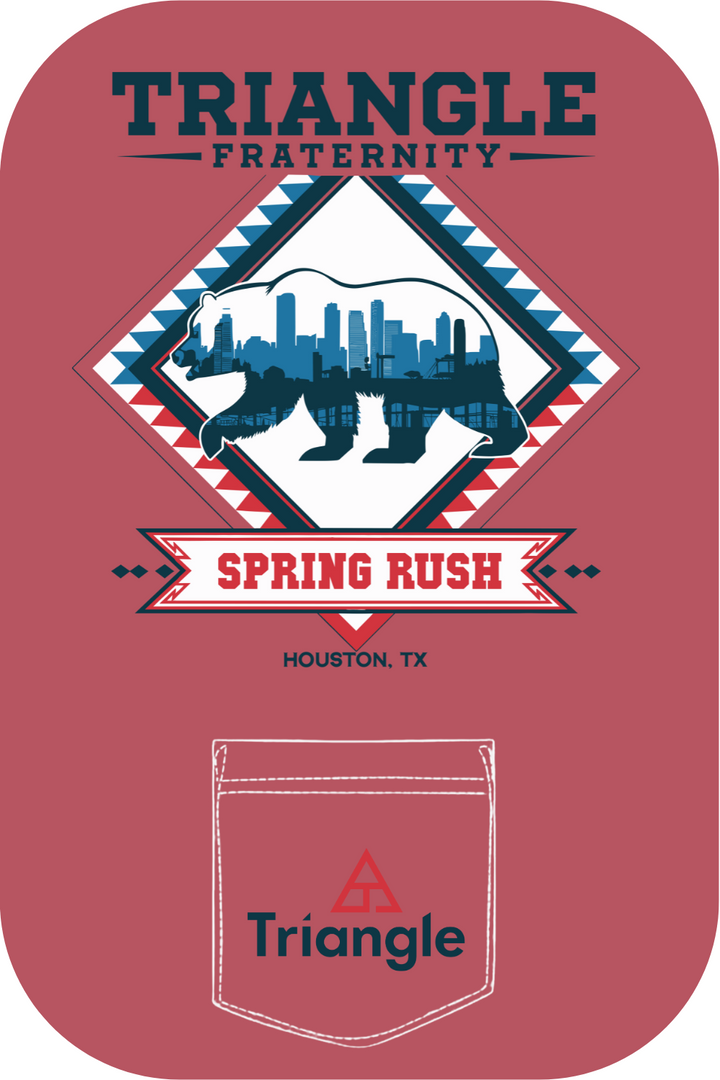 Custom Triangle Fraternity Spring Rush