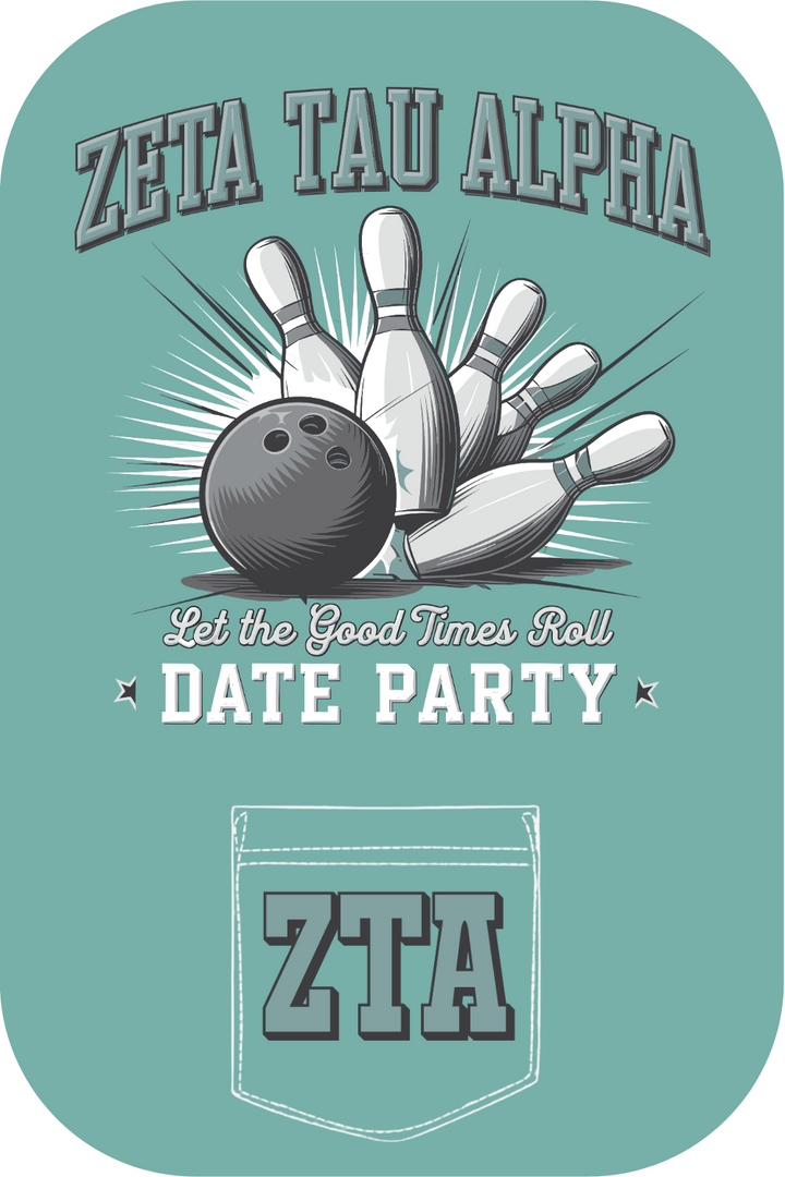 Custom Zeta Tau Alpha Let The Good Times Roll