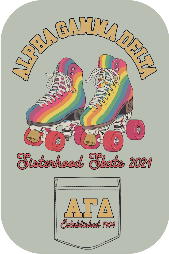 Custom Alpha Gamma Delta Sisterhood Skate