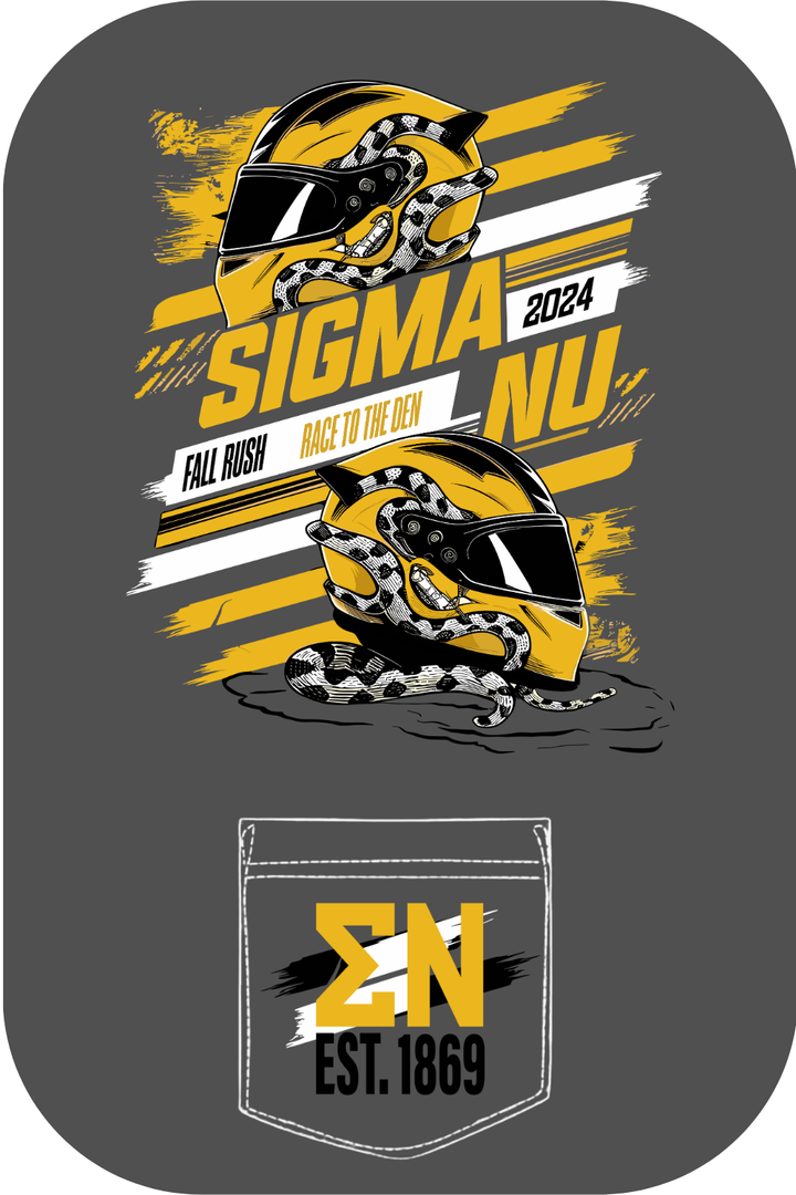 Custom Sigma Nu Fall Rush Race To Den