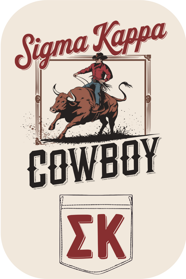 Custom Sigma Kappa Cowboy