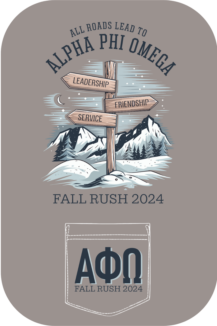 Custom All Roads Lead To Alpha Phi Omega