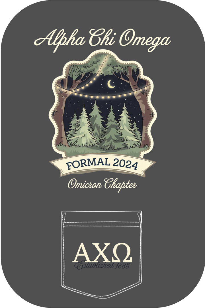 Custom Alpha Chi Omega Formal Omicron Chapter