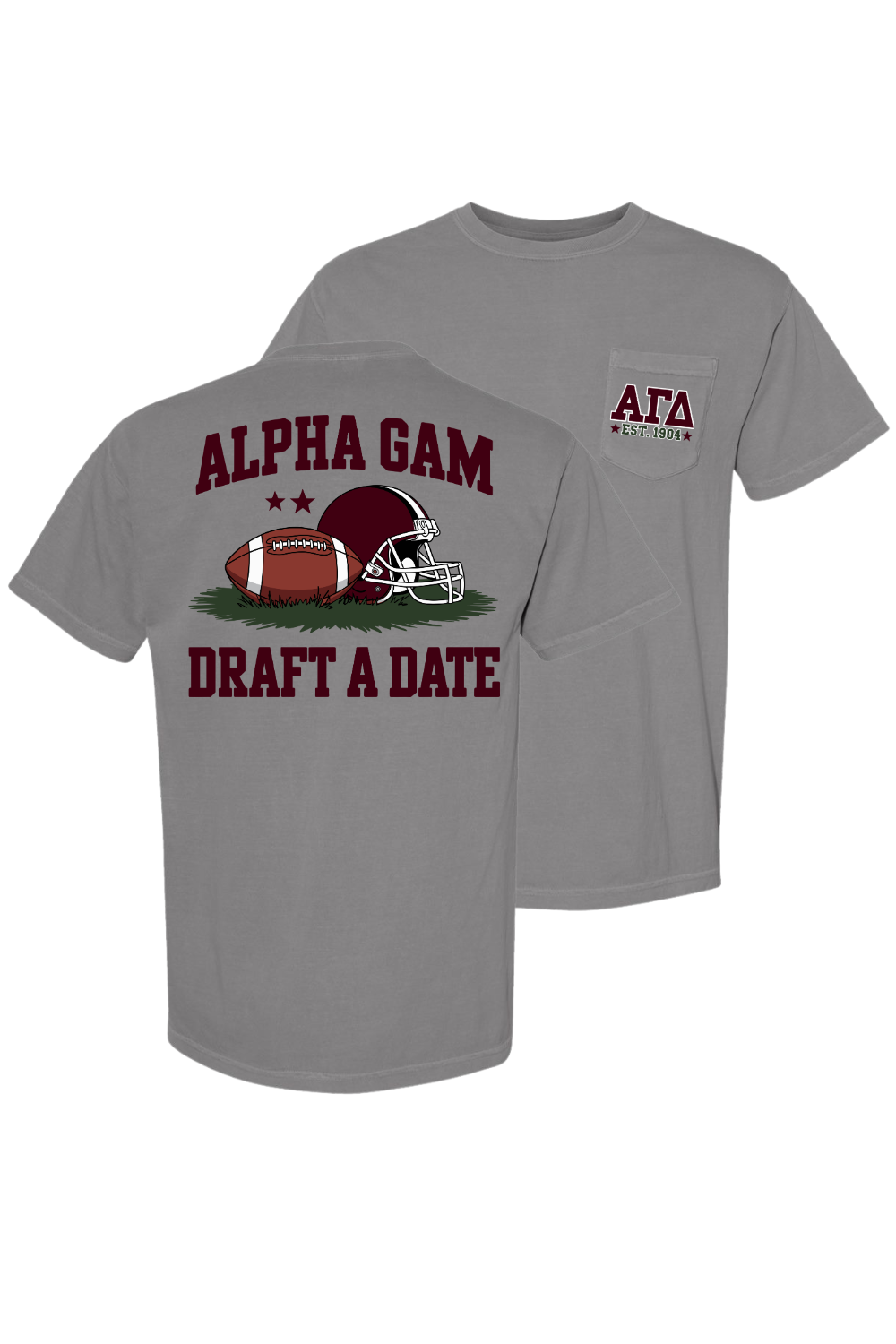 Custom Alpha Gam Draft A Date Football