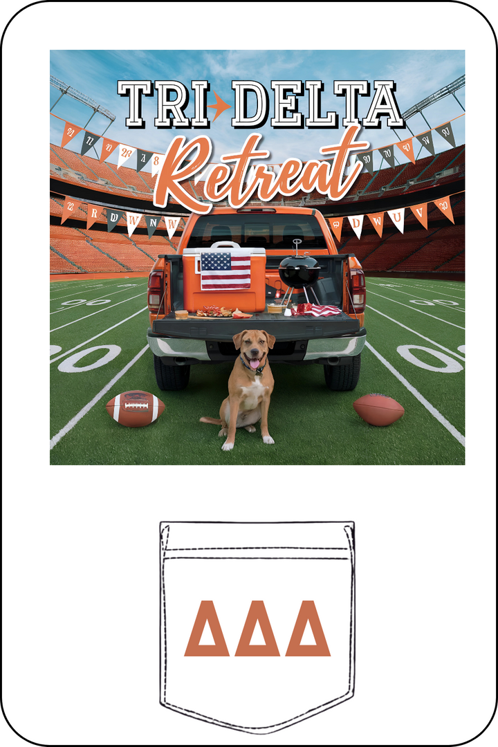 Custom Tri Delta Retreat Football Game