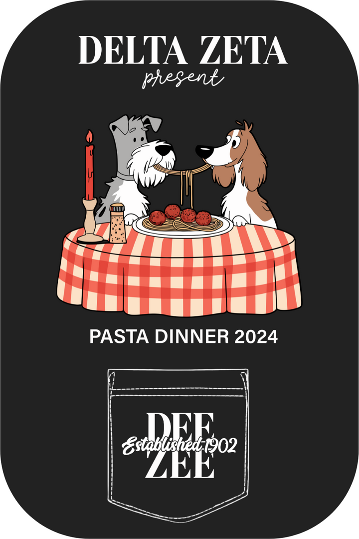 Custom Delta Zeta Presents Pasta Dinner