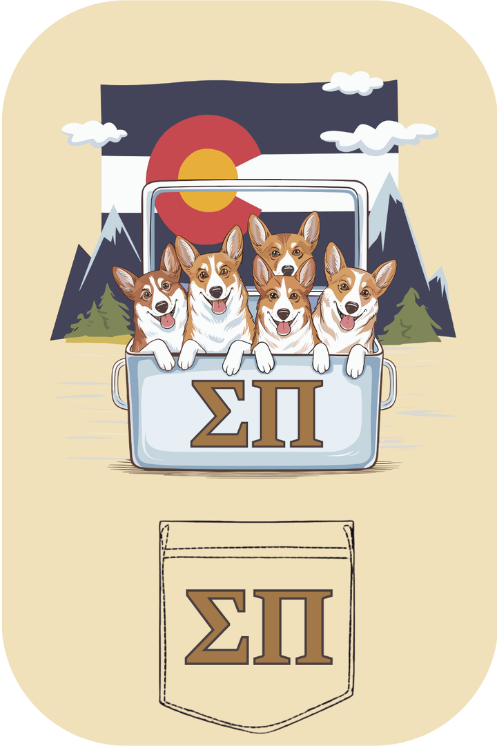 Custom Sigma Pi Corgi