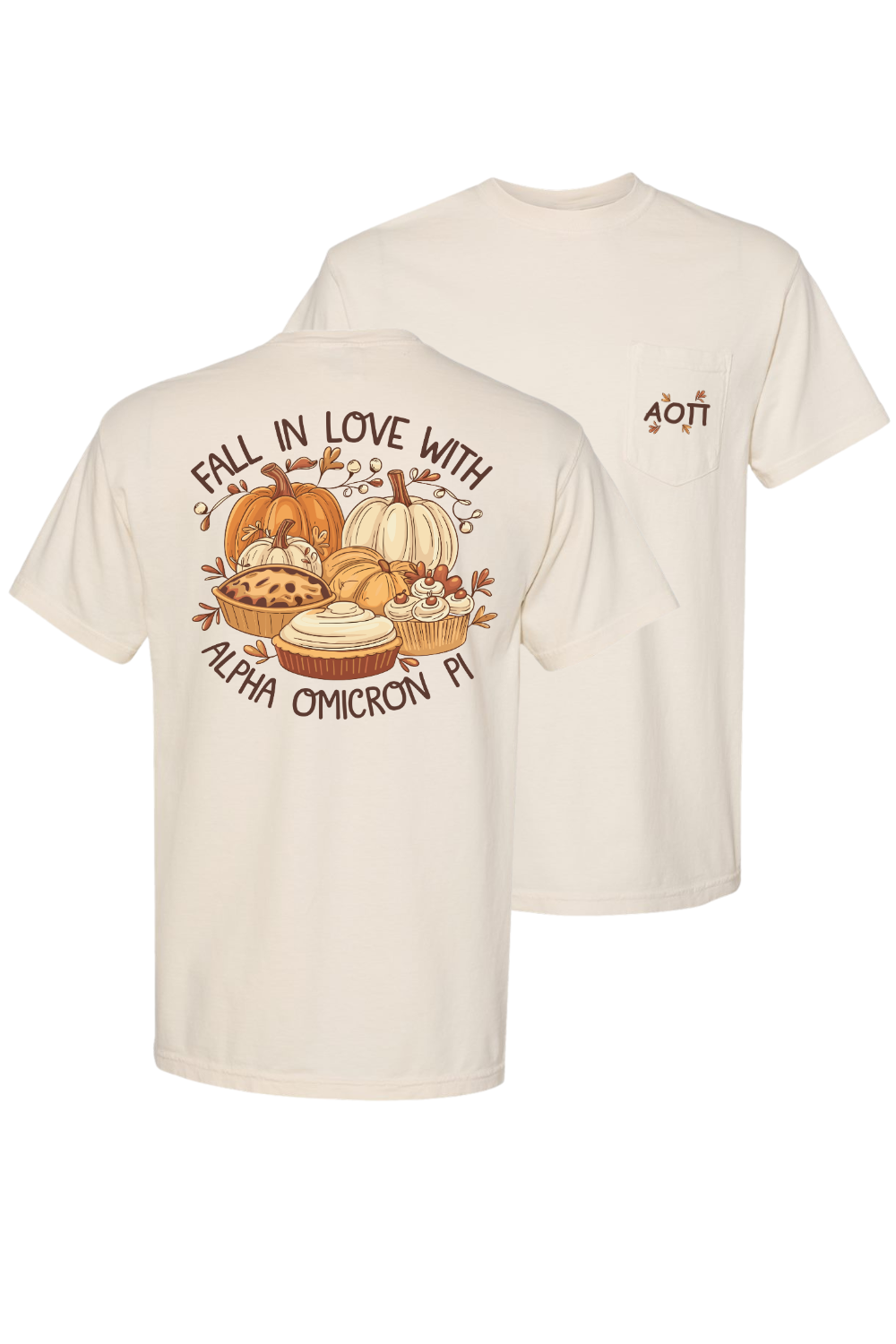 Custom Fall In Love With Alpha Omicron Pi