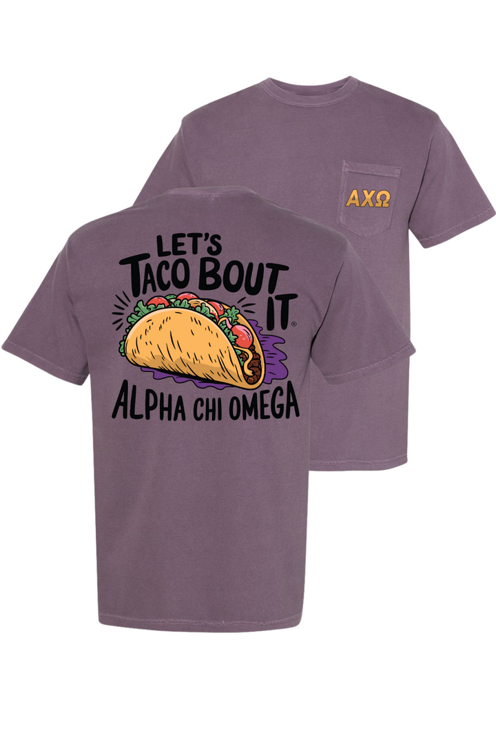 Custom Let's Taco Bout It Alpha Chi Omega