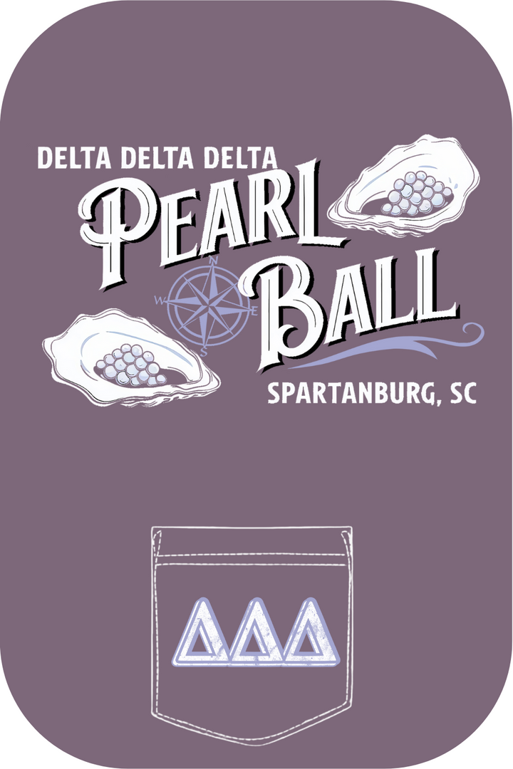 Custom Delta Delta Delta Pearl Ball