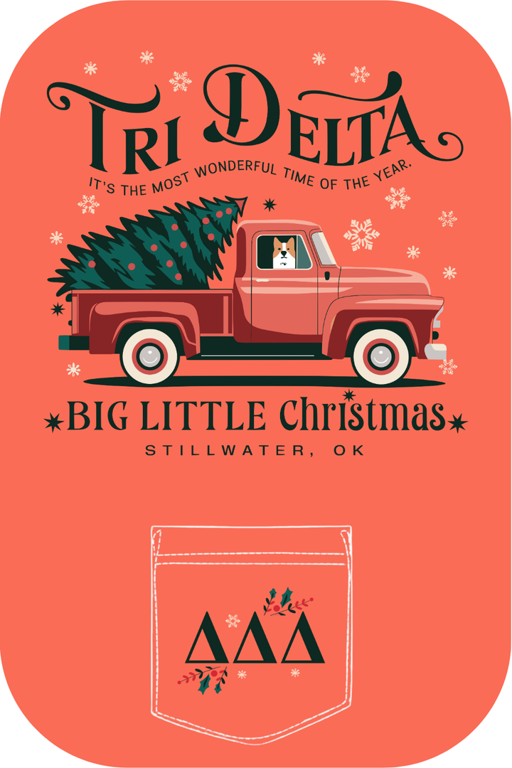 Custom Tri Delta Big Little Christmas