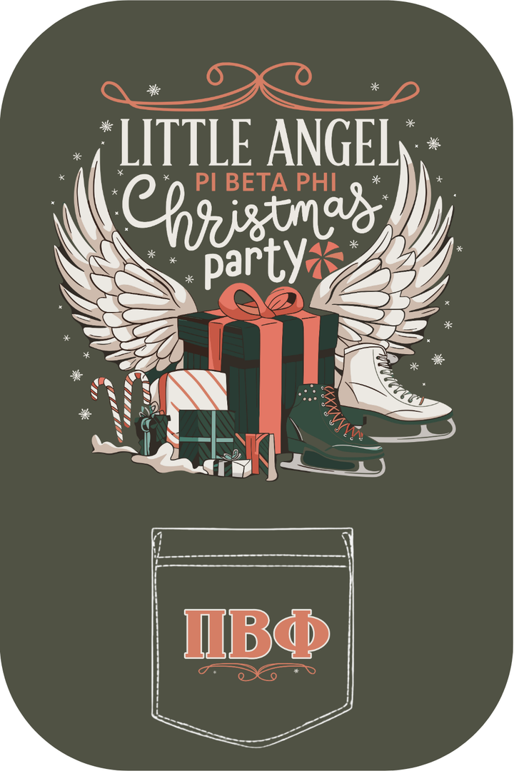 Custom Little Angel Pi Beta Phi Christmas Party