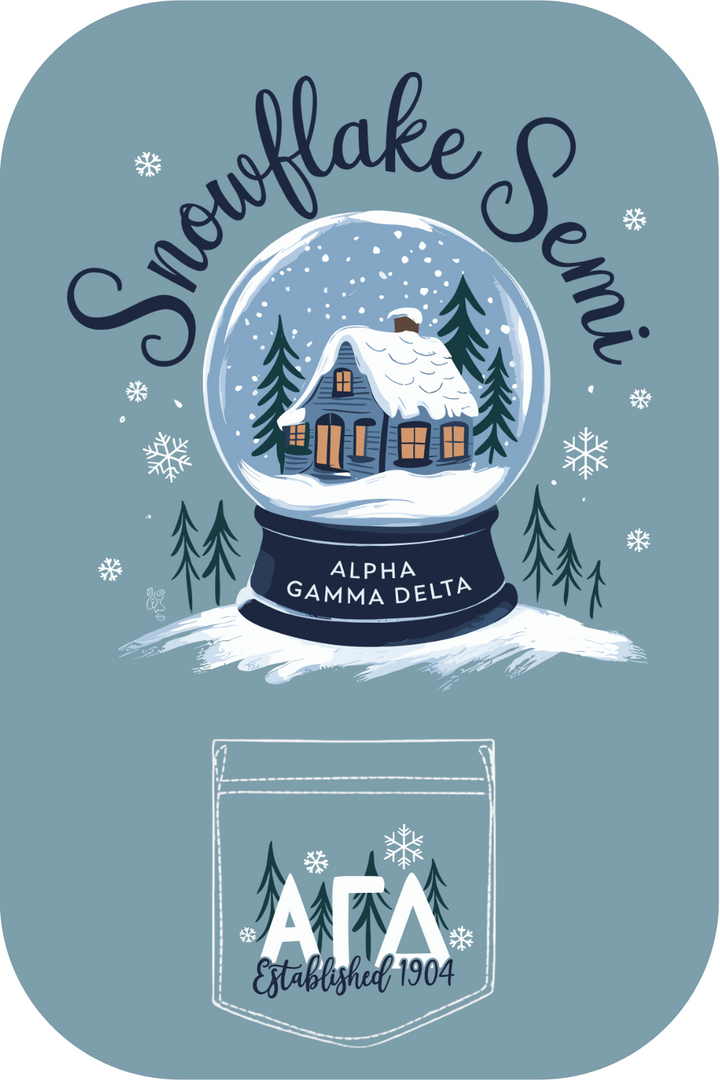 Custom Snowflake Semi Alpha Gamma Delta