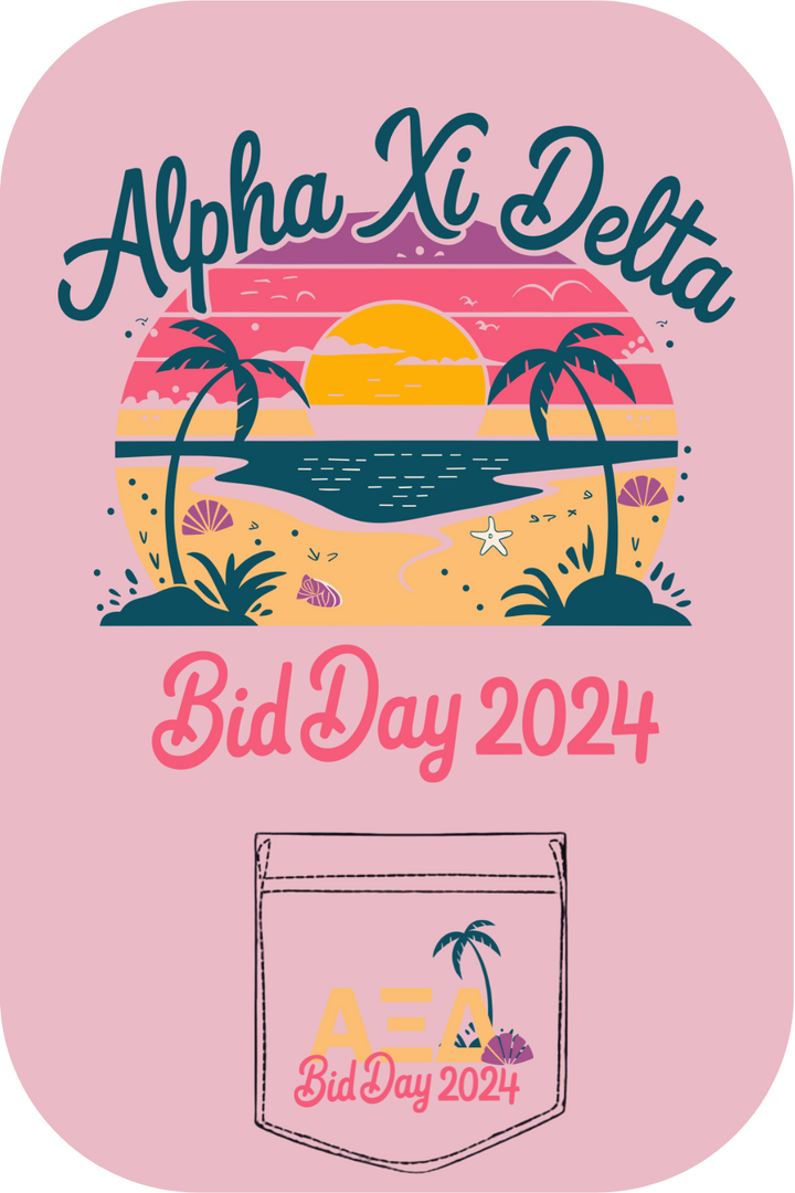 Custom Alpha Xi Delta Bid Day