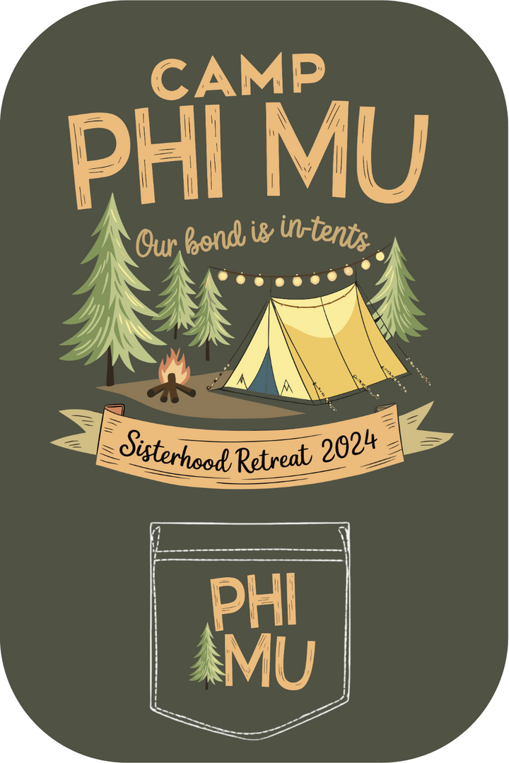 Custom Camp Phi Mu Our Bond Is In-tents