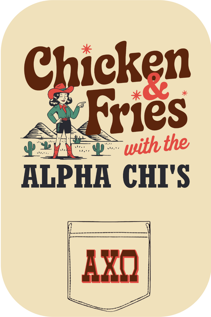 Custom Chicken & Fries With The Alpha Chi's