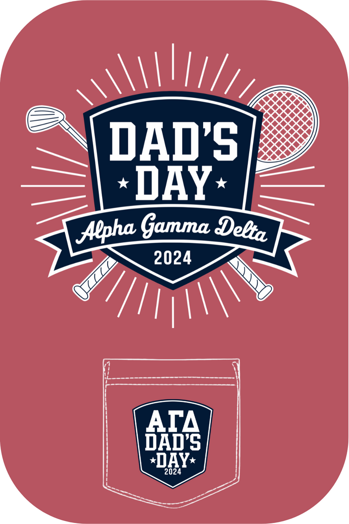 Custom Alpha Gamma Delta Dad's Day