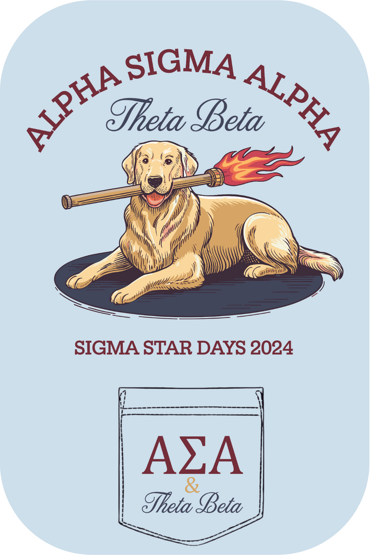 Custom Alpha Sigma Alpha Theta Beta Sigma Star Days