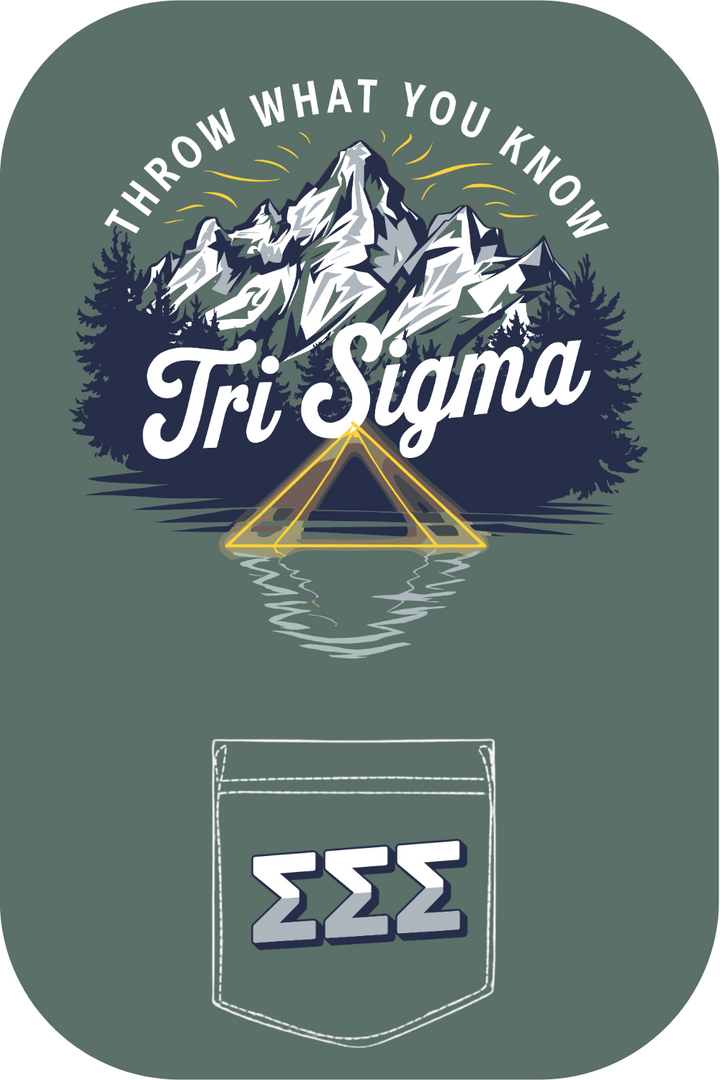 Custom Tri Sigma Throw What You Know