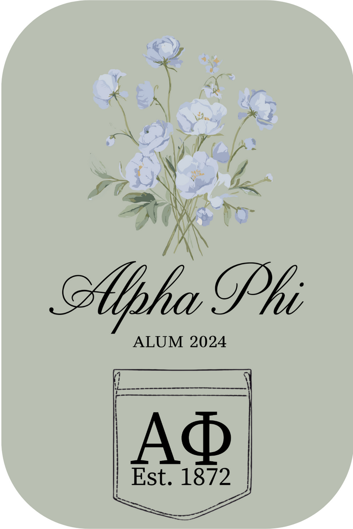 Custom Alpha Phi Alum Lavander