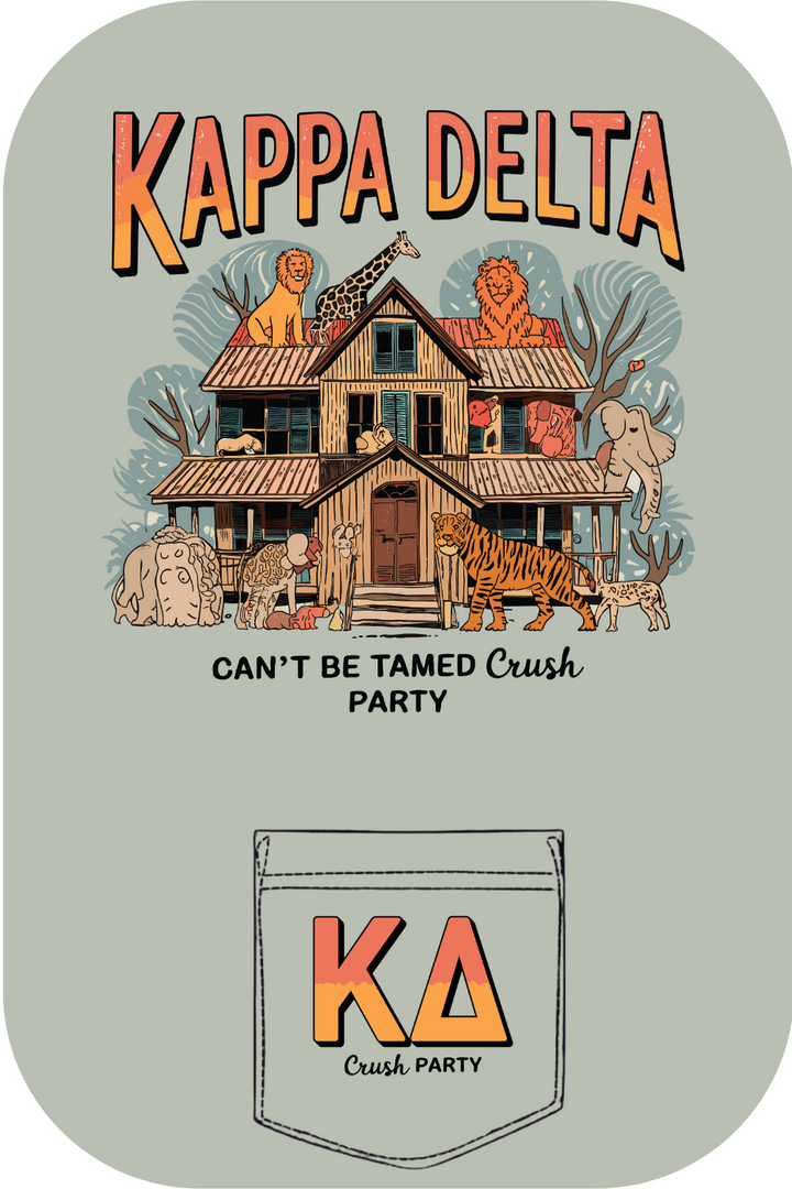 Custom Kappa Delta Can't Be Tamed Crush Party