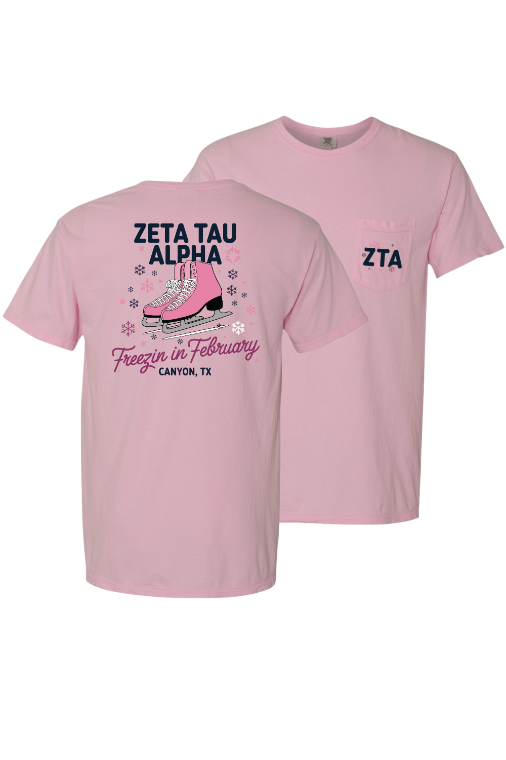 Custom Zeta Tau Alpha Freezin' in February