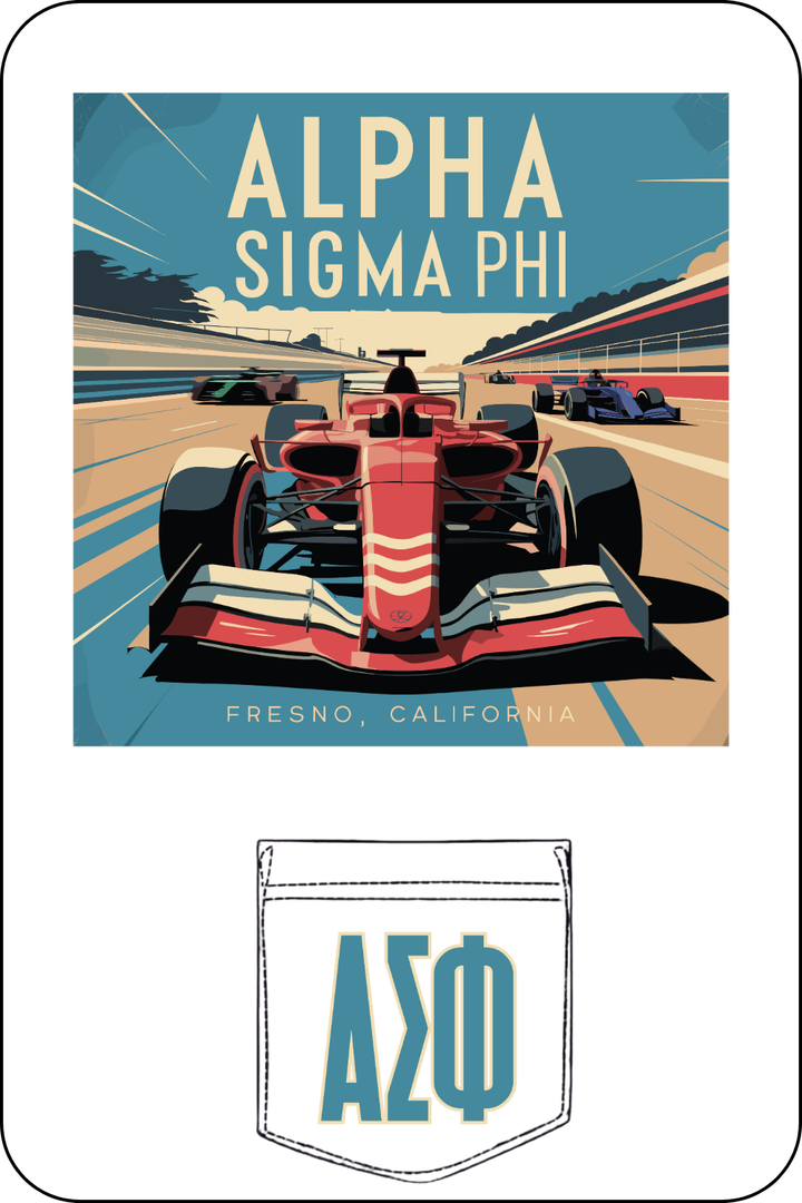 Custom Alpha Sigma Phi Race Car